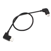 Cable de datos de conversión de micro USB a USB-C/Tipo C de 30 cm con conector para control remoto DJI MAVIC PRO y SPARK, teléfonos inteligentes, tabletas, micro USB a USB-C/Tipo C